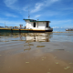 4 Photos Boat Reflection at Tonle Sap