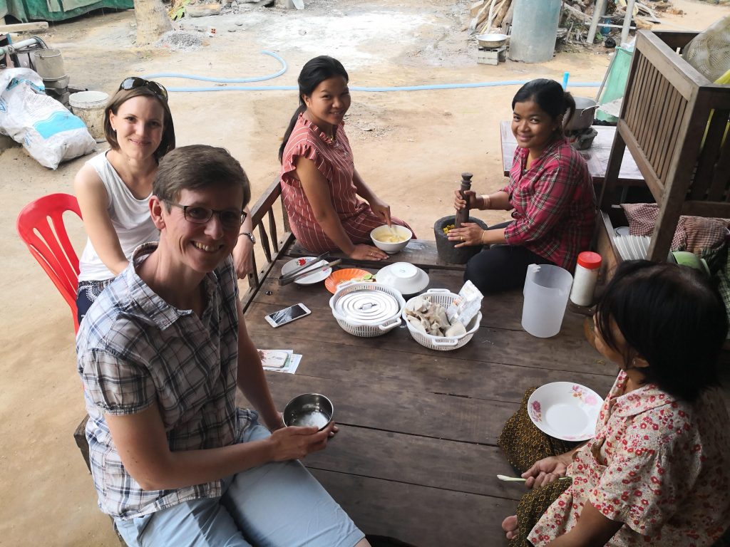 Eat with Cambodian local